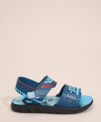 Papete-Infantil-Super-Homem-Liga-da-Justica-com-Velcro-Grendene-Azul-1006031-Azul_2
