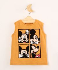 Regata-Infantil-de-Algodao-Mickey-Mouse-Mostarda-9994645-Mostarda_1
