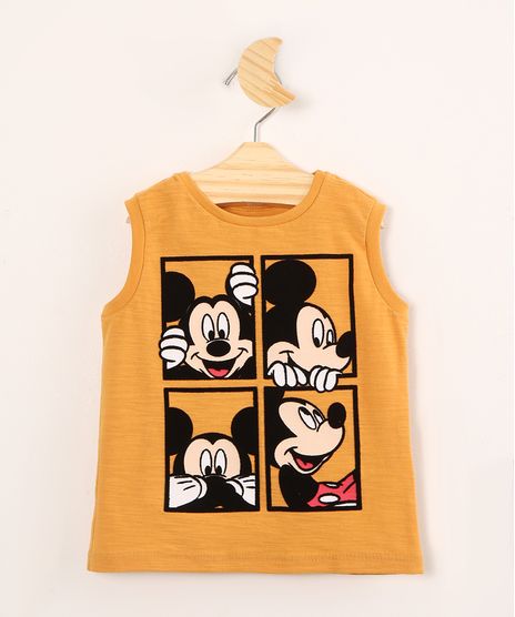 Regata-Infantil-de-Algodao-Mickey-Mouse-Mostarda-9994645-Mostarda_1