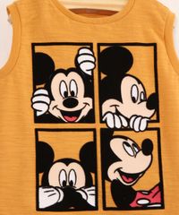 Regata-Infantil-de-Algodao-Mickey-Mouse-Mostarda-9994645-Mostarda_2