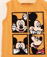 Regata-Infantil-de-Algodao-Mickey-Mouse-Mostarda-9994645-Mostarda_4