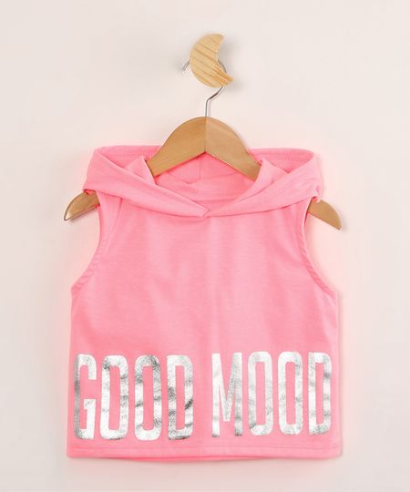 Regata-Cropped-Infantil--Good-Mood--com-Capuz-Rosa-Neon-1004001-Rosa_Neon_1