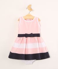 Vestido-Infantil-com-Laco-e-Listras-Sem-Manga---Calcinha--Rosa-Claro-1004523-Rosa_Claro_1