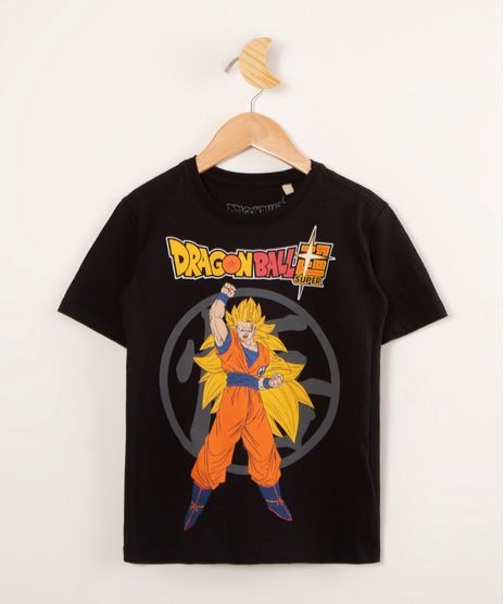 Camiseta-Infantil-de-Algodao-Sayajin-Dragon-Ball--Manga-Curta-Preta-9999581-Preto_1