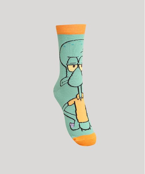 Meia-Cano-Alto-Lula-Molusco-Bob-Esponja--Verde-Agua-9993421-Verde_Agua_1