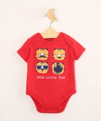 Body-Infantil-de-Algodao---Wild-Little-Life--com-Patch-Tigres-Manga-Curta--Vermelho-9985735-Vermelho_1