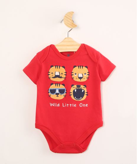 Body-Infantil-de-Algodao---Wild-Little-Life--com-Patch-Tigres-Manga-Curta--Vermelho-9985735-Vermelho_1