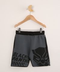 Bermuda-Infantil-de-Moletom-Pantera-Negra-Cinza-Escuro-9998822-Cinza_Escuro_1