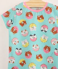 Pijama-Infantil-de-Algodao-Manga-Curta-Estampado-Donuts-Azul-9997916-Azul_3