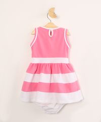 Vestido-Infantil-com-Laco-e-Listras-Sem-Manga---Calcinha--Rosa-1004519-Rosa_2