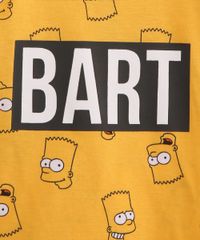 Camiseta-Infantil-de-Algodao-Estampada-Bart-Simpson-Manga-Curta-Amarela-9995245-Amarelo_2