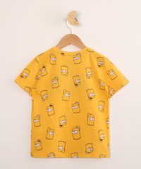 Camiseta-Infantil-de-Algodao-Estampada-Bart-Simpson-Manga-Curta-Amarela-9995245-Amarelo_3