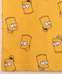 Camiseta-Infantil-de-Algodao-Estampada-Bart-Simpson-Manga-Curta-Amarela-9995245-Amarelo_4