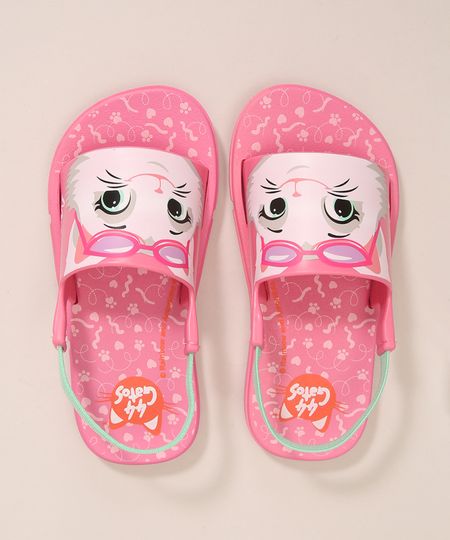 Sandalia-Infantil-com-Elastico-44-Gatos-Grendene-Rosa-1005695-Rosa_1