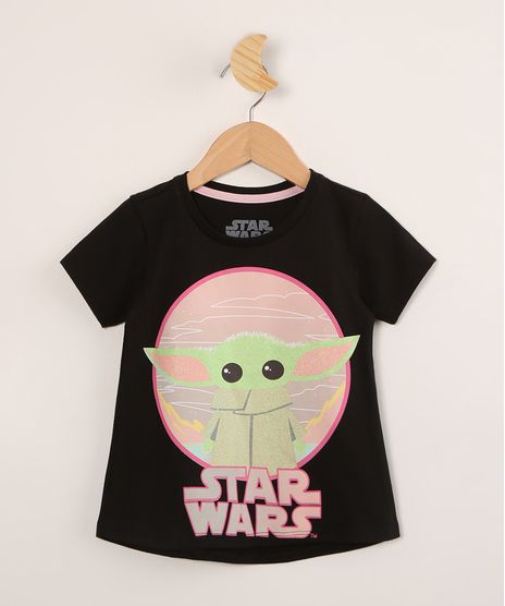 Blusa-Infantil-de-Algodao-Baby-Yoda-Star-Wars-Manga-Curta--Preta-9995040-Preto_1