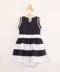 Vestido-Infantil-com-Laco-e-Listras-Sem-Manga---Calcinha--Azul-Marinho-1004520-Azul_Marinho_2