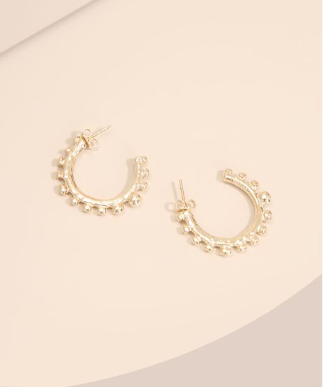 Brinco-Argola-Media-com-Bolinhas-Dourado-1006742-Dourado_1