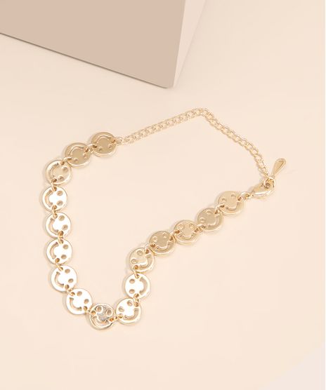 Pulseira-de-Corrente-Smile-Dourada-1006748-Dourado_1