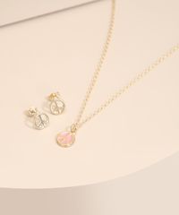 Kit-de-Colar-e-Brincos-Simbolo-Paz-Dourado-1006736-Dourado_1