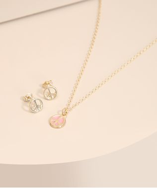 Kit-de-Colar-e-Brincos-Simbolo-Paz-Dourado-1006736-Dourado_1
