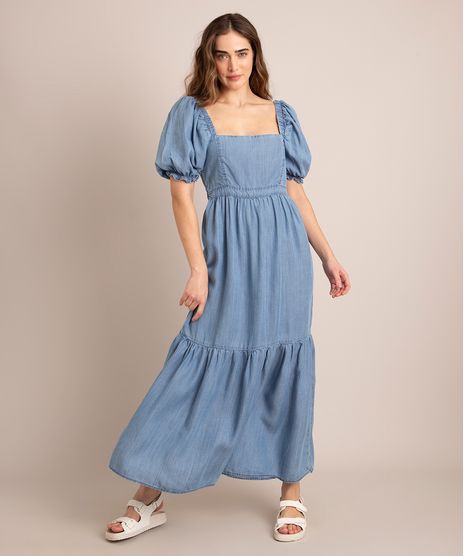 Vestido-com-Recortes-Manga-Bufante-Decote-Quadrado-Azul-Medio-1007221-Azul_Medio_1