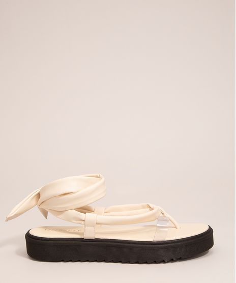 Sandalia-Feminina-Flatform-com-Amarracao-Oneself-Bege-1007300-Bege_1