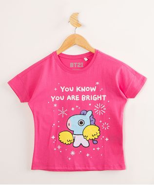 Blusa-Juvenil-de-Algodao-BT21--You-Know-You-Are-Bright--Manga-Curta--Pink-9995966-Pink_1