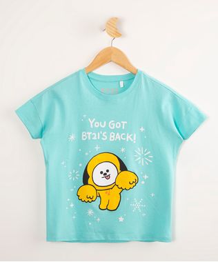 Blusa-Juvenil-de-Algodao-BT21--You-Got-BT21-S-Back--Manga-Curta--Azul-9995967-Azul_1