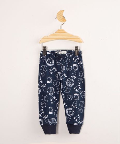 Calca-Infantil-de-Algodao-Jogger-Estampada-Bichinhos-Azul-Marinho-9986073-Azul_Marinho_1