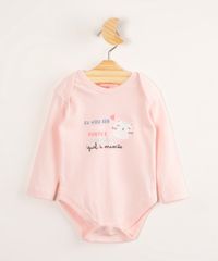 Body-Infantil-de-Algodao-Basico--Eu-Vou-Ser-Meiga-Forte-Corajosa-Igual-a-Mamae--Manga-Longa-Rosa-Claro-9986048-Rosa_Claro_1
