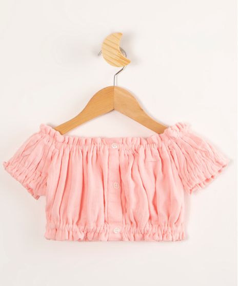 Blusa-Infantil-de-Algodao-Cropped-Ciganinha-com-Botoes-Manga-Curta-Rosa-Claro-9989650-Rosa_Claro_1