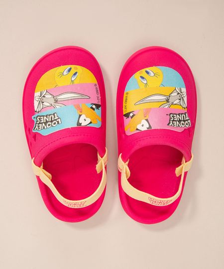 Babuche-Infantil-Looney-Tunes-Grandene-Rosa-1005819-Rosa_1