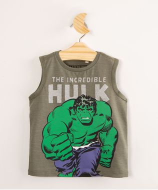 Regata-Infantil-de-Algodao--O-Incrivel-Hulk--Verde-Militar-1002510-Verde_Militar_1