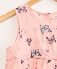 Vestido-Infantil-de-Viscose-Estampado-Borboletas--Sem-Manga-Rosa-9990273-Rosa_3