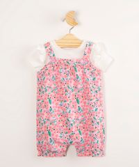 Macaquinho-Infantil-de-Moletom-Estampado-Floral---Blusa-de-Algodao-Rosa-9987617-Rosa_1