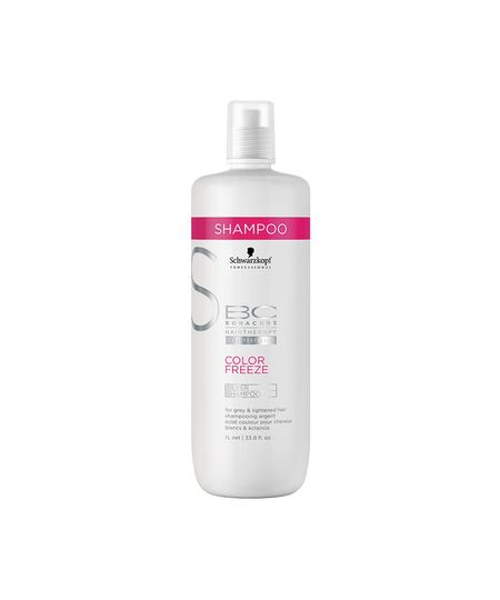 Schwarzkopf BC Bonacure Color Freeze Shampoo Cabelos Brancos e Grisalhos 1 Litro Menor preço em Schwarzkopf BC Bonacure Color Freeze Shampoo Cabelos Brancos e Grisalhos 1 Litro