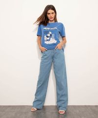 T-Shirt-de-Algodao-Mickey-Mouse-Manga-Curta-Decote-Redondo-Mindset-Azul-9995100-Azul_3
