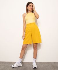 Bermuda-Alfaiataria-com-Bolsos-Cintura-Super-Alta-Mindset-Amarela-9997963-Amarelo_1