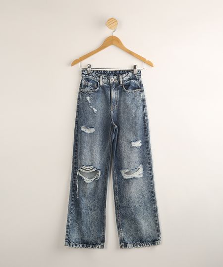 Calca-Juvenil-Jeans-Pantalona-Destroyed-Azul-Medio-9988262-Azul_Medio_1