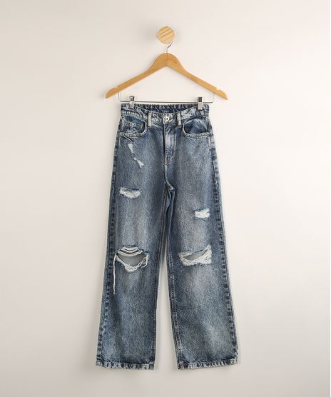 Calca-Juvenil-Jeans-Pantalona-Destroyed-Azul-Medio-9988262-Azul_Medio_1