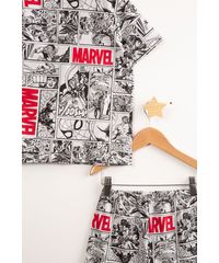 Pijama-Infantil-Manga-Curta-Estampado-Quadrinhos-Os-Vingadores-Marvel-Cinza-Mescla-Claro-9997924-Cinza_Mescla_Claro_5