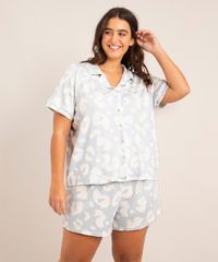 Pijama-Plus-Size-Manga-Curta-Animal-Print-com-Botoes-Azul-Claro-9998104-Azul_Claro_3