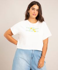 Blusa-Cropped-Plus-Size--Discomfort-Is-Not-Dangerous--Manga-Curta-Decote-Redondo-Off-White-1004107-Off_White_1