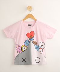Blusa-Juvenil-de-Algodao-BT21-Manga-Curta--Rosa-9995377-Rosa_1