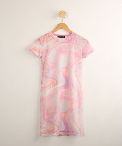 Vestido-Juvenil-Sobreposicao-Tule-Estampado-Tie-Dye-Manga-Curta-Multicor-1000733-Multicor_1