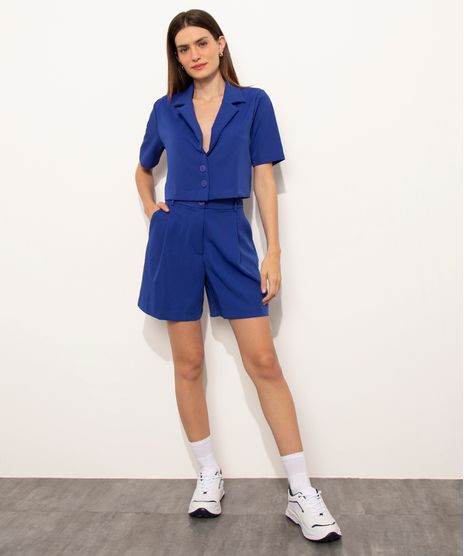 Bermuda-Feminina-Mindset-Cintura-Alta-Alfaiataria-com-Bolsos-Azul-Royal-9990260-Azul_Royal_1