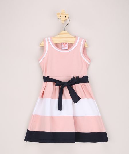 Vestido-Infantil-com-Recortes-e-Faixa-Para-Amarrar-Sem-Manga-Rosa-Claro-9943634-Rosa_Claro_1_1