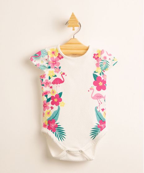 Body-Infantil-Texturizado-Flamingos-e-Floral-Manga-Curta-Off-White-9997270-Off_White_1