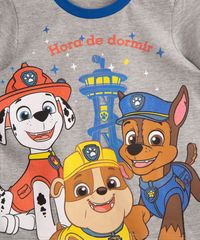 Pijama-Infantil-Patrulha-Canina--Hora-de-Dormir--Manga-Curta-Cinza-Mescla-1002936-Cinza_Mescla_2