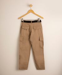 Calca-Cargo-Infantil-de-Sarja-com-Cinto-Kaki-1012408-Kaki_3